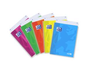 Maxiquaderno Neon On - spiralato - A4 - 4 mm - 90 gr - 120 fogli - colori assortiti - conf. 5 pezzi - Oxford - 400138971 - 8006779037904 - DMwebShop