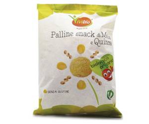Palline snack - di mais e quinoa - 40 gr - conf. 10 pezzi - Vivibio - 0310572 - 8032077011124 - DMwebShop
