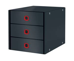 Cassettiera ClickeStore Cosy - 3 cassetti - grigio - Leitz - 53680089 - DMwebShop