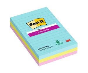 Blocco Super Sticky 4690 SS3COS a righe 101 x 152 mm colori Cosmic 90 fogli - 25817
