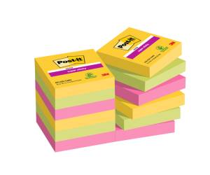 Blocco Super Sticky 622,12SS CARN 47,6 x 47,6 mm colori Carnival 90 fogli - 25829