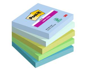 Blocco Super Sticky 654,5SS OAS 76 x 76 mm colori Oasis 90 fogli - 25830