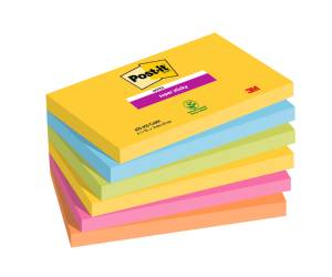 Blocco Super Sticky 655,6SS CARN 76 x 127 mm colori Carnival 90 fogli - 25833