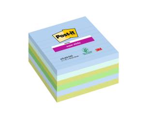Blocco Super Sticky 675,6SS OAS a righe 100 x 100 mm colori Oasis 90 fogli - 25836