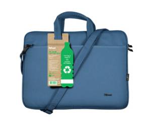 Borsa per notebook Bologna ecocompatibile da 16 blu - 25871