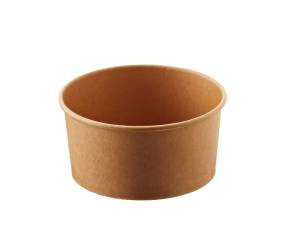 Bowl monouso Street Food diametro 15 x H 7,5 cm 1000 ml avana bianco - 26196