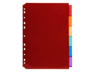 Intercalari neutri PP A4 trasparente 6 posizioni - 24797