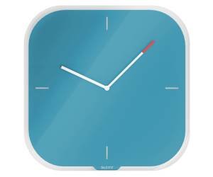 Orologio da parete Cosy silenzioso vetro blu - 25570