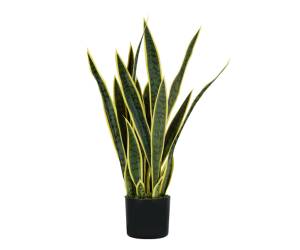 Pianta ornamentale Sansevieria artificiale 21 foglie 75 cm PE - 25315