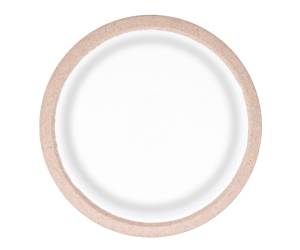 Piatto fondo monouso Twin rotondo diametro 20,5 cm cellulosa avana bianco Green Dopla 11791 - 26187