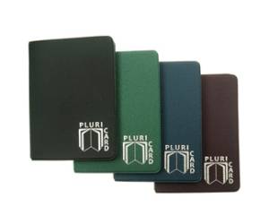 Portacard a libro 14 scomparti in PVC gommato - 23996