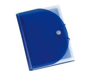 Portadocumenti a soffietto Plastidea 13 tasche A4 PP blu - 25062