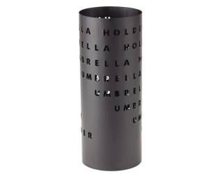 Portaombrelli diametro 18 cm H 46 cm metallo verniciato fantasia lettere nero - 25327