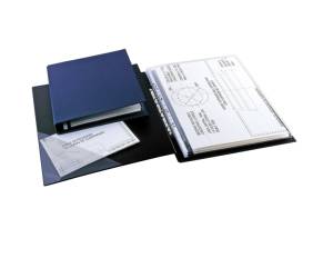 Raccoglitore Sanremo 2000 A3,4 anelli a D 40 mm dorso 5,5 cm blu - 25266