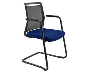 Seduta attesa Light LLS con braccioli inclusi blu nero - 25507