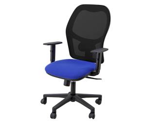 Seduta operativa Hubble HUHUVE tessuto Eco braccioli regolabili blu - 25495