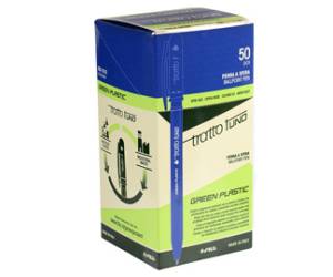 Penna sfera Uno Green - punta media 1 mm - blu - conf. 50 pezzi - Tratto - F838301 - 8000825044014 - DMwebShop