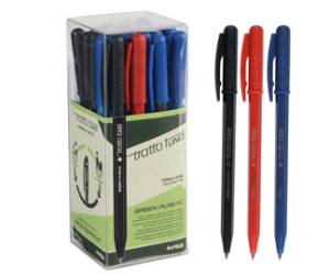 Penna sfera Uno Green - punta media 1 mm - colori assortiti - conf. 24 pezzi - Tratto - F838400 - 8000825044083 - DMwebShop