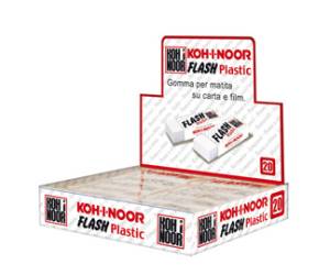 Gomma Flash - in vinile - bianco - conf. 20 pezzi - Koh-i-noor - D1994B-20 - 8032173008103 - DMwebShop