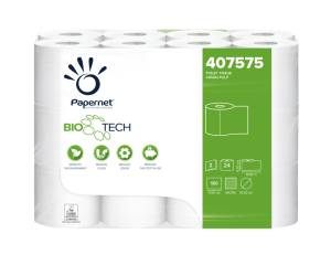 Carta igienica classica BioTech - 2 veli - 19,8 mt - 180 strappi - pacco 24 rotoli - Papernet - 407575 - 8024929475758 - DMwebShop