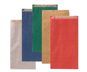 Sacchetti a soffietto - 8 x 16 + 2,5 cm - colori scuri assortiti - conf. 100 pezzi - Rex Sadoch - MLCO2DAR - 8006715111453 - DMwebShop