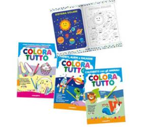 Album da colorare alfabeto inglese spazio 24 facciate per bambina - 26452