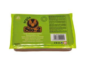 Argilla naturale 100 panetto 1,5 kg rosso - 26456