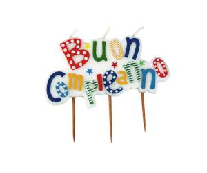 Candelina picks Buon Compleanno multicolor - 26558