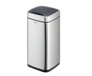 Cestino no touch con sensore 27 x 27 x 57 cm 21 lt argento metallizzato - 26230