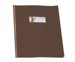 Coprimaxi GreenLine con alette PVC 220 mic 21 x 30 cm lucido coprente marrone - 26507