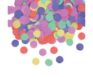 Coriandoli diametro 2 cm in carta colori assortiti - 26549