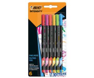 Fineliner Intensity punta 0,8 mm tratto 0,4 mm colori assortiti Rainbow astuccio 6 pezzi - 26679