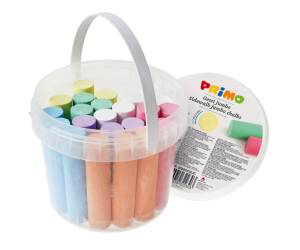 Gessi Jumbo diametro 18 x 80 mm colori assortiti secchiello 22 pezzi Primo 0032GC22JC - 26545