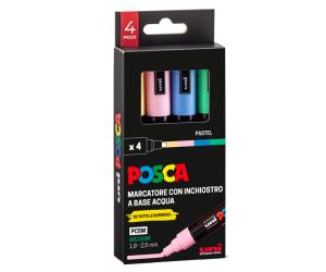 Marcatore Uni Posca PC5M punta media 1,8,2,5 mm colori assortiti pastel - 26806