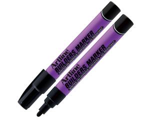 Marcatore permanente per costruttori punta tonda 2,3 mm nero - 26666