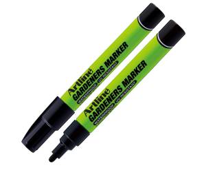 Marcatore permanente per giardinaggio punta tonda 2,3 mm nero - 26670