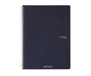 Maxiquaderno Ecoqua original spiralato A4,90 gr 1 rigo 70 fogli blu scuro - 26434