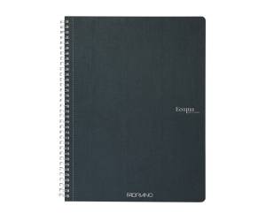 Maxiquaderno Ecoqua original spiralato A4,90 gr 1 rigo 70 fogli verde scuro - 26431