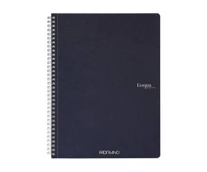 Maxiquaderno Ecoqua original spiralato A4,90 gr 5 mm 70 fogli blu scuro - 26441