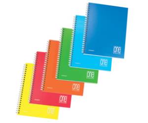 Maxiquaderno One Color PP A4,4 mm 80,1 fogli 80 gr senza fori spiralato - 26427