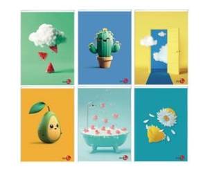 Maxiquaderno Vibes fantasia A4,40,2 fogli 80 gr 5 mm - 26390