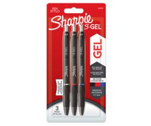 Penna gel a scatto 0,7 mm nero blu rosso - 26783