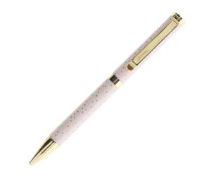 Penna sfera Confetti a scatto rosa - 26621