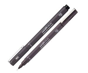 Pin fineliner punta 0,1 mm grigio scuro - 26694