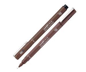 Pin fineliner punta 0,1 mm seppia - 26692