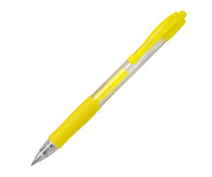 Roller gel a scatto G 2 punta 0,7 mm giallo neon - 26752