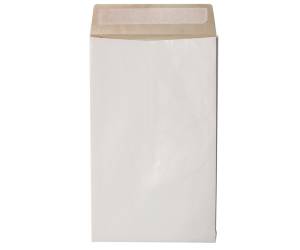 Sacchetto Secursac antistrappo A4,25 x 35 x 4 cm 130 gr bianco - 26824