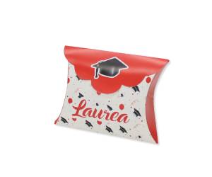 Scatolina portaconfetti Laurea carta 10 x 8 x 3 cm - 26583