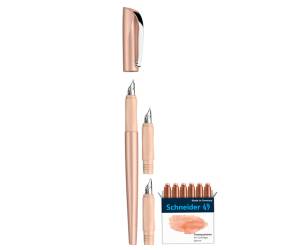 Set penna stilografica Callissima 3 punte intercambiabili incluse fusto albicocca - 26646