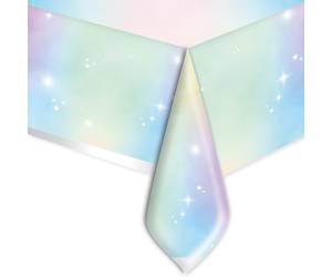 Tovaglia plastica 140 x 270 cm colori soft rainbow - 26564